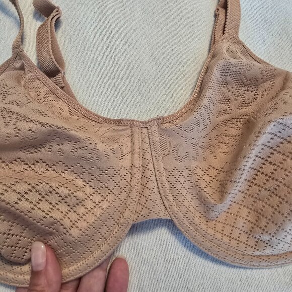 Wacoal Womens Nude Tan Minimizer 38DD Visual Effects Like New Bra #857210 Pretty - Picture 6 of 14